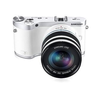 Samsung NX300 20.3 MP Mirrorless Digital Camera with 18-55mm OIS Lens Kit White  