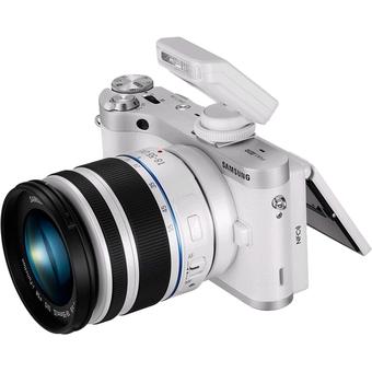 Samsung NX300M Kit with 18-55mm f3.5-5.6 OIS Lens White Mirrorless Digital Camera  
