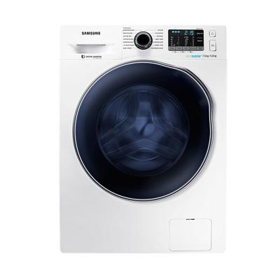 Samsung WD75J5410AW/SE WD5000 Crystal Blue with Dryer, Eco Bubble Front Loading Washing Machine [7.5 Kg]