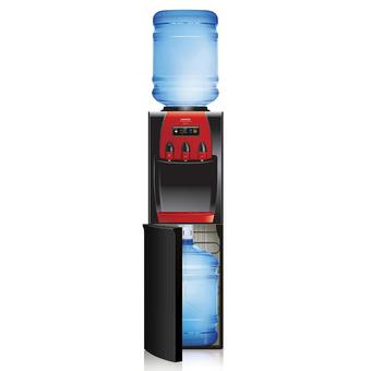 Sanken HWD-Z88 - Water Dispenser - Duo Galon Atas & Bawah - Hitam Merah - Khusus Jadetabek  