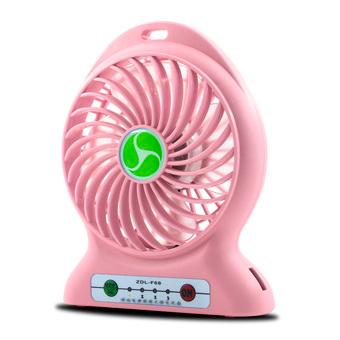 Savfy Mini Portable Rechargeable 3 Speed USB Fan (Pink) (Intl)  