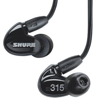 Shure SE315 Sound Isolating Earphones With Detachable Cable -Black  