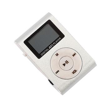 Slim Mini LCD Screen Recorder USB Clip MP3 Player(Silver) (Intl)  