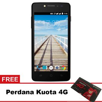Smartfren Andromax E2 - 8GB - Hitam + Perdana kuota 4G  