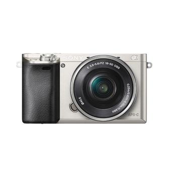 Sony A6000 Lensa Kit 16-50 mm - 24.3 MP - Silver  