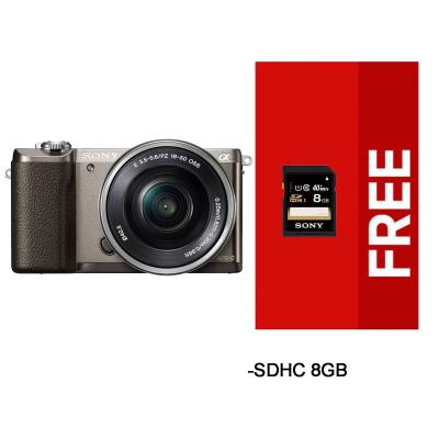 Sony Alpha 5100 Kit 16-50mm Brown Kamera Mirrorless Free SDHC 8Gb