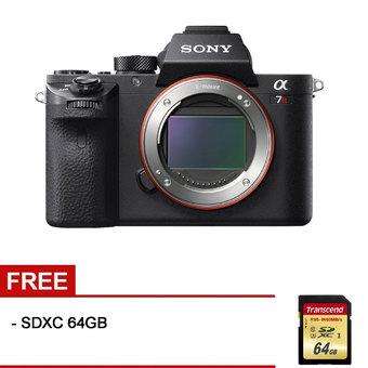 Sony Alpha 7R II Kamera Mirrorless - 42.4MP - Hitam + Gratis SDXC 64GB  