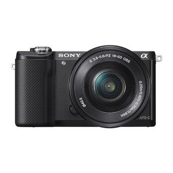 Sony Alpha A5000 Mirrorless Digital Camera with 16-50mm Power Zoom Lens (Black)  