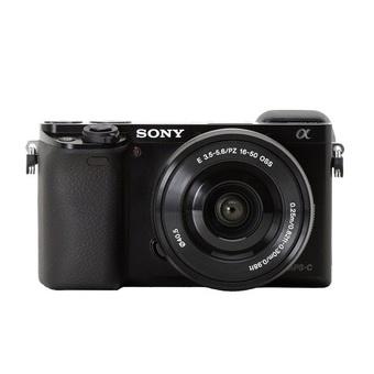 Sony Alpha A6000 Kit 16-50mm - 24 MP - Hitam  