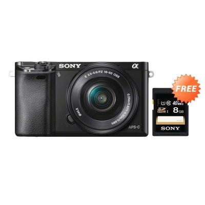 Sony Alpha A6000 Mirrorless Digital Camera 16-50mm Lens - Hitam