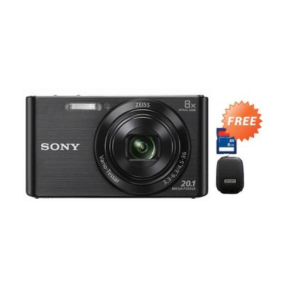 Sony Camera DSC-W830 Hitam Kamera Pocket + Memory Card [8 GB] + Case