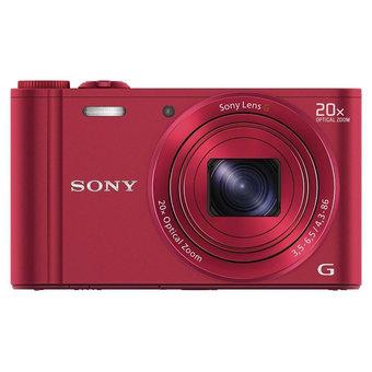 Sony Cybershot DSC-WX300 - 18 MP - Merah  