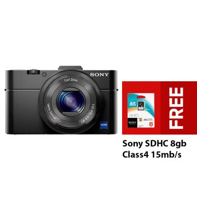 Sony DSC RX100 M2 - Hitam + Free Sony SDHC 8gb