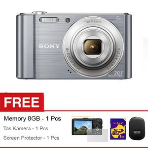 Sony DSC-W810 - 20 Megapixel + Free SDHC 8Gb + Case + Anti Gores LCD