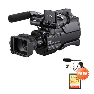 Sony HXR-MC2500 HD Hitam Camcorder + Shotgun Microphone + Memory Card [32 GB]