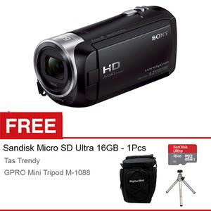 Sony Handycam HDR CX-405 Full HD - 9.2 Megapixels - Hitam
