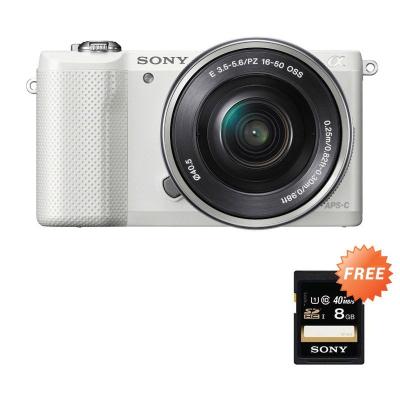 Sony ILCE A5100 L KIT 16-50mm f/3.5-5.6 OSS Putih Kamera Mirrorless