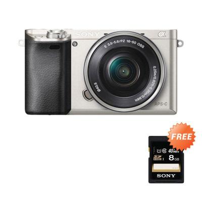 Sony ILCE A6000 L KIT 16-50mm f/3.5-5.6 OSS Silver Kamera Mirrorless
