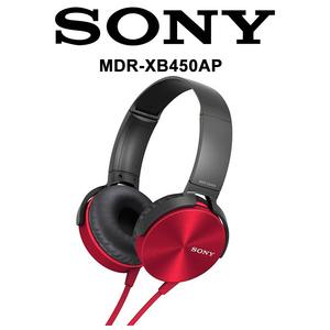 Sony MDR-XB450AP Extra Bass Headphone (Red)