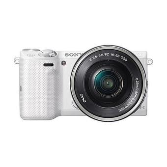 Sony NEX-5T 16.1MP Mirrorless Camera with 16-50mm Lens Kit - White  