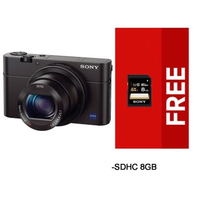 Sony RX100M3 Black Kamera Pocket Free SDHC 8GB