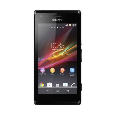 Sony Xperia M C2005 Hitam Smartphone [Dual Sim Card]