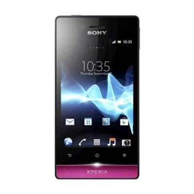Sony Xperia Miro Hitam Pink Smartphone