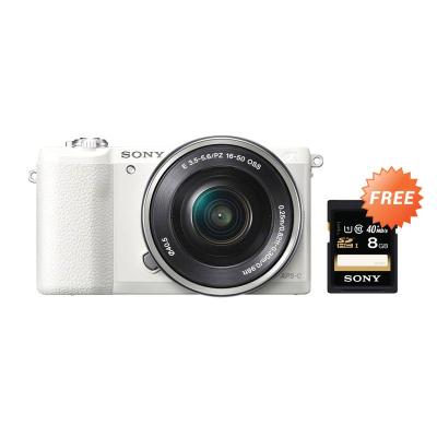 Sony alpha A5100 L KIT 16-50mm f/3.5-5.6 OSS Putih Kamera Mirrorless