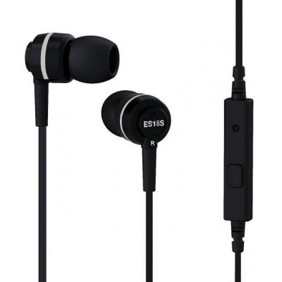 Soundmagic ES18s In Ear Headphone Black Silver Original text