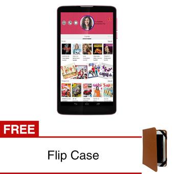 SpeedUp Pad Pop 3G - 4GB - Merah + Free Flipcase Brown  