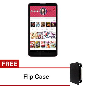 SpeedUp Pad Pop 3G - 4GB - Merah + Gratis Flipcase Hitam  