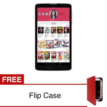 SpeedUp Pad Pop 3G - 4GB - Merah + Gratis Flipcase Merah  