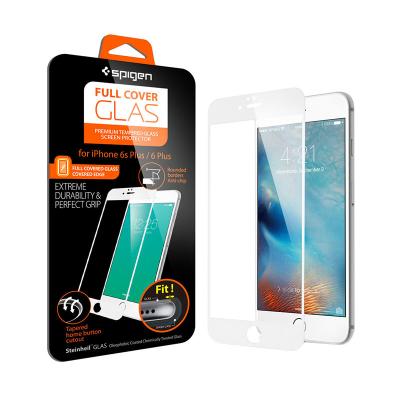 Spigen Full Cover Glass White Screen Protector for iPhone 6 Plus or 6S Plus