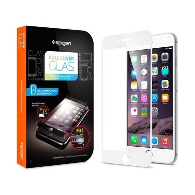 Spigen Putih Temperred Glass Screen Protector for iPhone 6 Plus [5.5 Inch]
