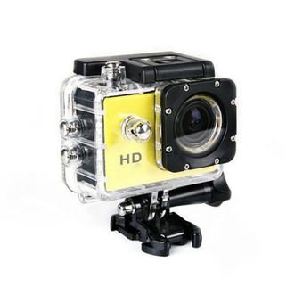 Sports Camera 1080P A9 Full HD Waterproof micro SD/ TF Video Action Cameras (Black/ Yellow) (Intl)  