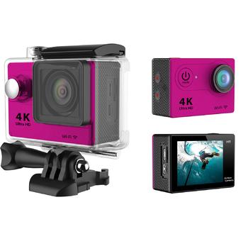 Sports DV Action Camera H9 1080P 60fps Video +WIFI+ 170°Wide View Angle + Waterproof +1050MAH battery Car DVR Camrecorder(Pink) (Intl)  