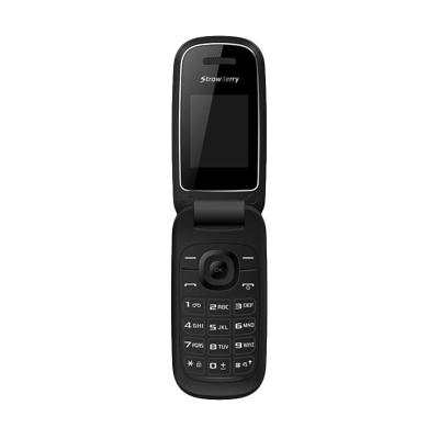 Strawberry Flip S1272 Black Handphone
