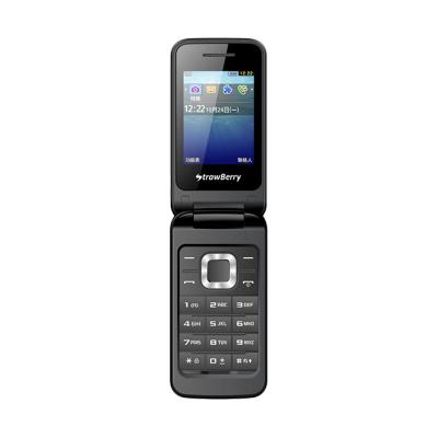Strawberry Flip ST3520 Handphone - Black
