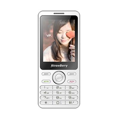 Strawberry ST338 White Handphone [Triple SIM]