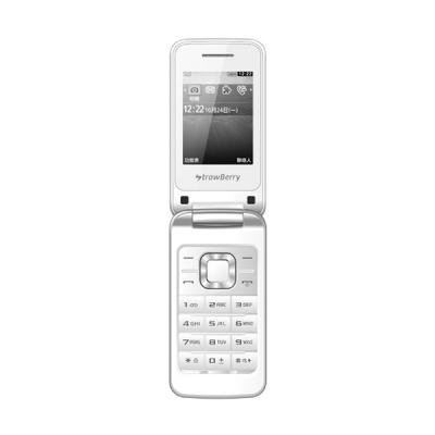 Strawberry ST3520 White Flip Handphone
