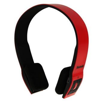 Sunsky BH23 Universal Colorful Bluetooth 2ch Stereo Audio Headset with Mic Dark Red  