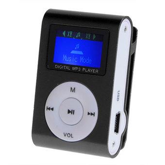 Sunweb Portable Digital Lcd Screen Metal Mini Clip Mp3 Player With Micro Tf/Sd Card Slot With Cable+Earphone#10 (Intl)  