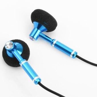 Super Bass In-ear Earphone 3.5mm Jack Stereo Headphone 1.2m Cable with Microphone for iPhone 6 / 6 Plus 5 5S 4 4S Samsung Smartphones MP3 Computers (Blue)  