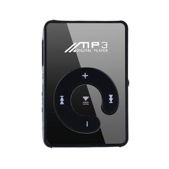 SuperCart Mini Clip Metal Mp3 Player TF Slot SD Card Mp3 With Earphone Black (Intl)  