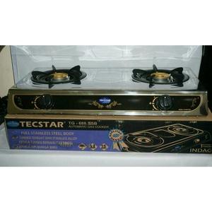 Tecstar kompor gas stainless steel 2 tungku TG 688SSB
