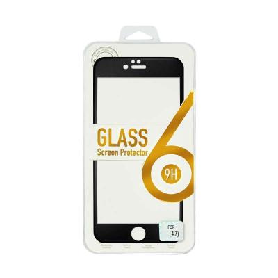 Titanium Alloy Tempered Glass Black Screen Protector for iPhone 6 Plus
