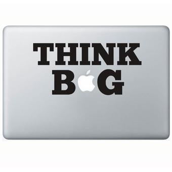 Tokomonster Decal Sticker Think Big Macbook Pro and Air - Hitam  