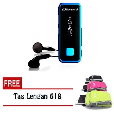 Transcend MP3 Player MP350 8GB - Gratis Tas Sport Lengan 618