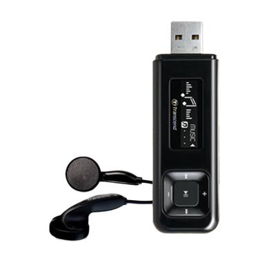 Transcend MP330 Hitam MP3 Player [8GB] + Kabel Micro USB