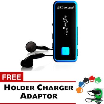 Transcend MP350 MP3 Recorder Player - Hitam + Gratis Trend's Holder Charger Adaptor  